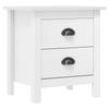 Day and Night - Day and Night Hill Nightstand Solid White Pine Wood 46x35x49.5 Cm