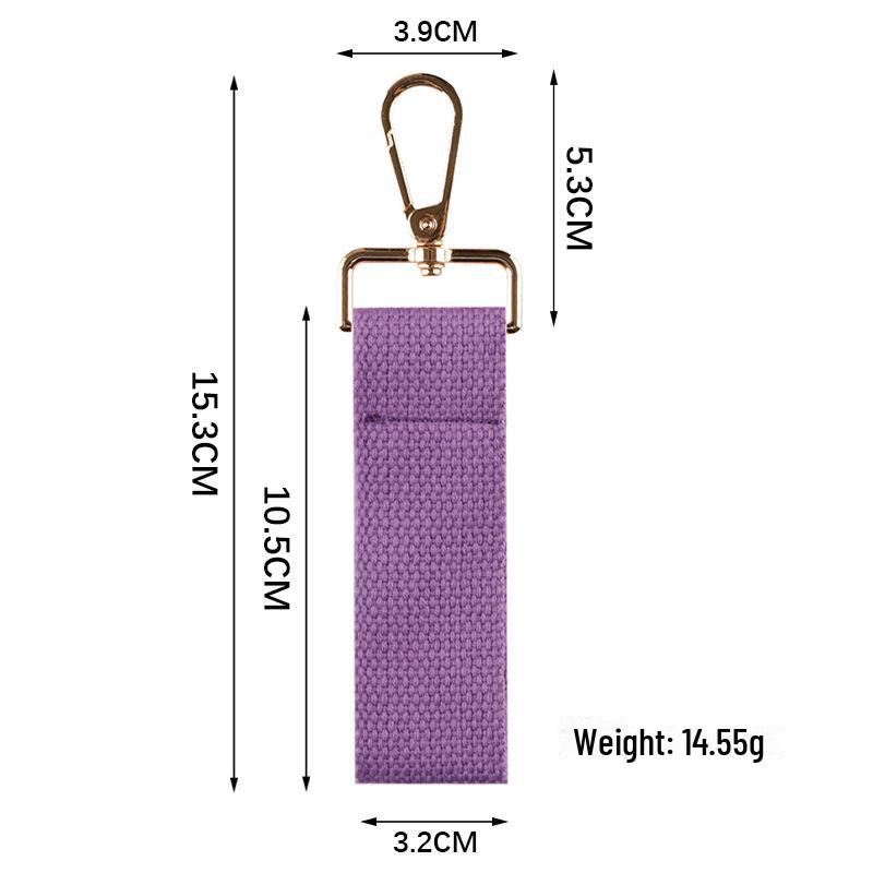 

Персонализированный брелок для ремня из чистого хлопкового полотна с контрастными цветами – ручная работа в стиле INS