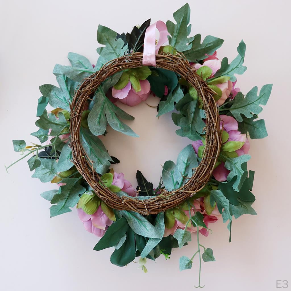 Artificial Penoy Silk Flower Wreath Garland Hanging Wedding Decor