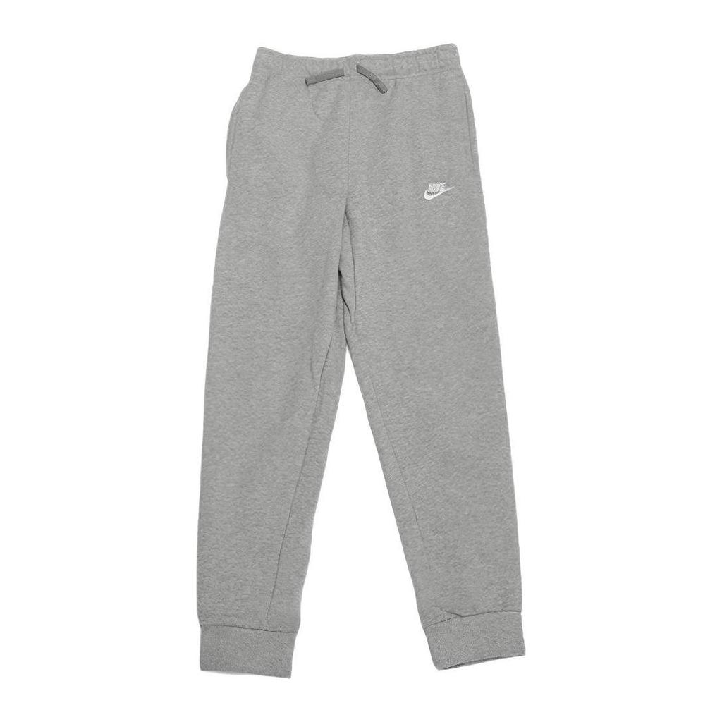 Nike Solid Logo Cuffed Casual Pants Kids Pants Gray 822891-063