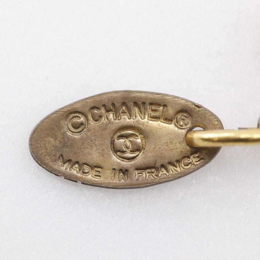 CHANEL COCO Mark Necklace vintage Plated Gold 7.5g Women Used