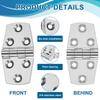 4Pcs Stainless Steel Hinges 3" X 1.5" Heavy Duty Boat Hatch Hinge Household Door and Cabinet Hinge No Noise Hardware Accessory