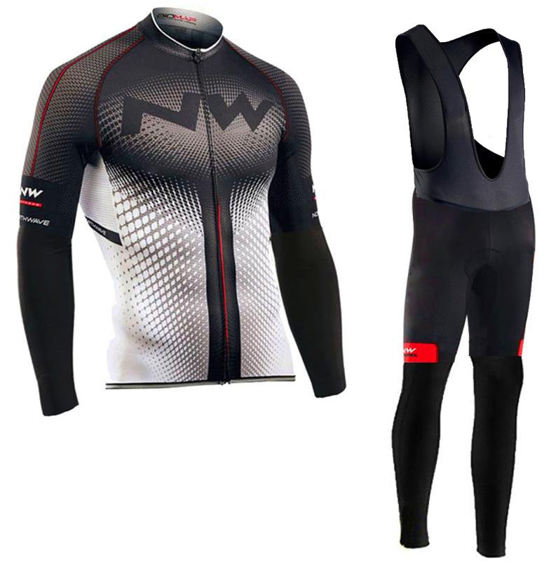 Long Sleeve Cycling Suit Strap Set Spring and Autumn Road Cycling Suit Breathable Cycling Equipment Men S
