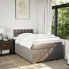 Maison Exclusive - Sommier à lattes de lit avec matelas Taupe 120x200 cm Tissu