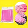 50pcs Pink Micro Applicator Brushes Disposable Tools for Precise Eyelash Extensions, Mascara Application, Makeup Cleaning Ideal for Beauty Salon Use