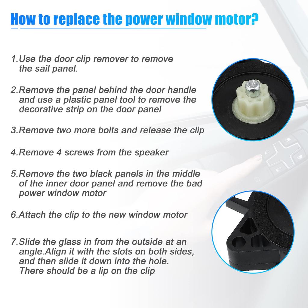 Uxcell Power Window Lift Motor G22C5858XF for Mazda 3 (2004-2009) and CX-7 (2007-2012)