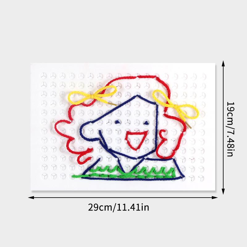 Threadboard Kids | Thread Board For Kids | Interactive Threading Board | Calm Down Threading Boards | Threading Sensory Board