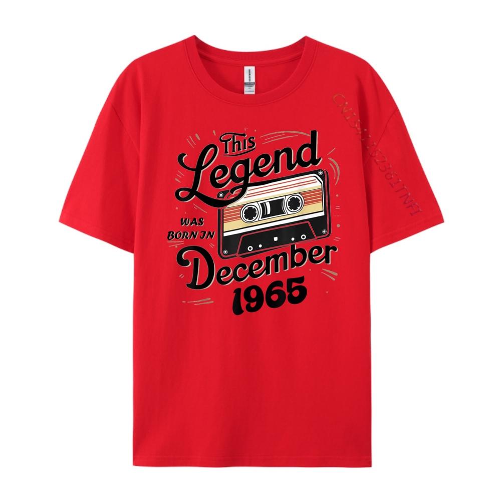 

This Legend Was Born In December 1965 Awesome Unisex Birthday Grpahic Tee Luxury Clothes Unisex T-shirts Halloween S