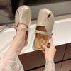 A New Style of Thick-soled Height-increasing Half-slipper Women's Shoes for One-step Wearing