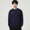 Li Ning Sweatshirts Unisex Ink Blue Crew Neck Moderate Regular AWDVG85-3