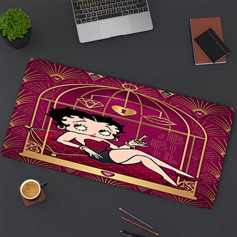Betty Boop Print Mouse Pad, for Keyboard Pad Laptop PC Mat for Office Home Use, Desk Decor, Perfect Birthday Gift for Gamers