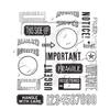 Christmas Cartoon Retro Stamp Cut Transparent Stickers for Journal Decoration DIY