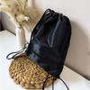 Ultra Lightweight Foldable Daypack, Adjustable Shoulder Strap Drawstring Storage Bag