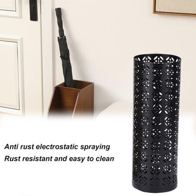 Umbrella Stand Rack Rustproof Corrosion Resistant Compact Design Metal Hollowed Freestanding