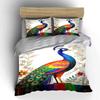 Colorful peacock and floral. Bedding sets Duvet cover sets Duvet covers Pillowcases(1 * Duvet Cover 2 * Pillowcases without duvet insert)
