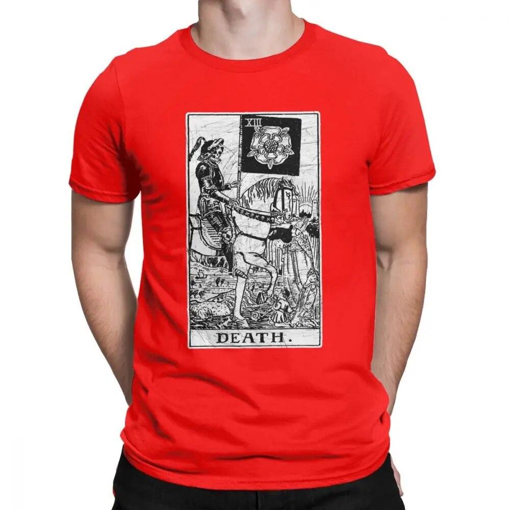 Unisex T-Shirt Death Tarot Card Major Arcana Fortune Telling Occult Cotton The Magician Empress T Shirt Oversized