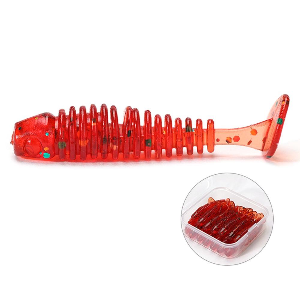 20pcs/box 3.5cm 0.65g Soft Baits Horizontal Supercontinent Shad Artificial Silicone Baits Floating Fishing Lure