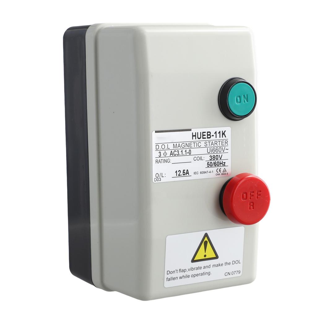 1pc 3Phasé 380V Interrupteur Démarreur Moteur Électrique Magnétique Étanche Pour Compresseur