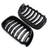 Glossy Black Front Bumper Kidney Grille Grill Hood Mesh Double Line For BMW X3 X4 F25 F26 2014-2017 Front Grille Racing Grills
