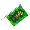 St. Patricks Day Gartenflagge, exquisite dekorative doppelseitige Gartenflagge für Terrasse, Veranda, Balkon, Bac