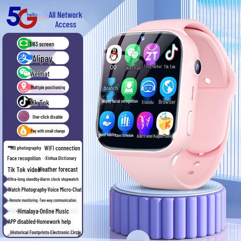 5G Netcom Kinder-Smartwatch: Android, GPS, WLAN, TikTok, WeChat