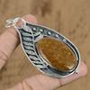 925 Sterling Silver Polka Dot Agate Gemstone Artisan Wedding Mother Boho Pendant