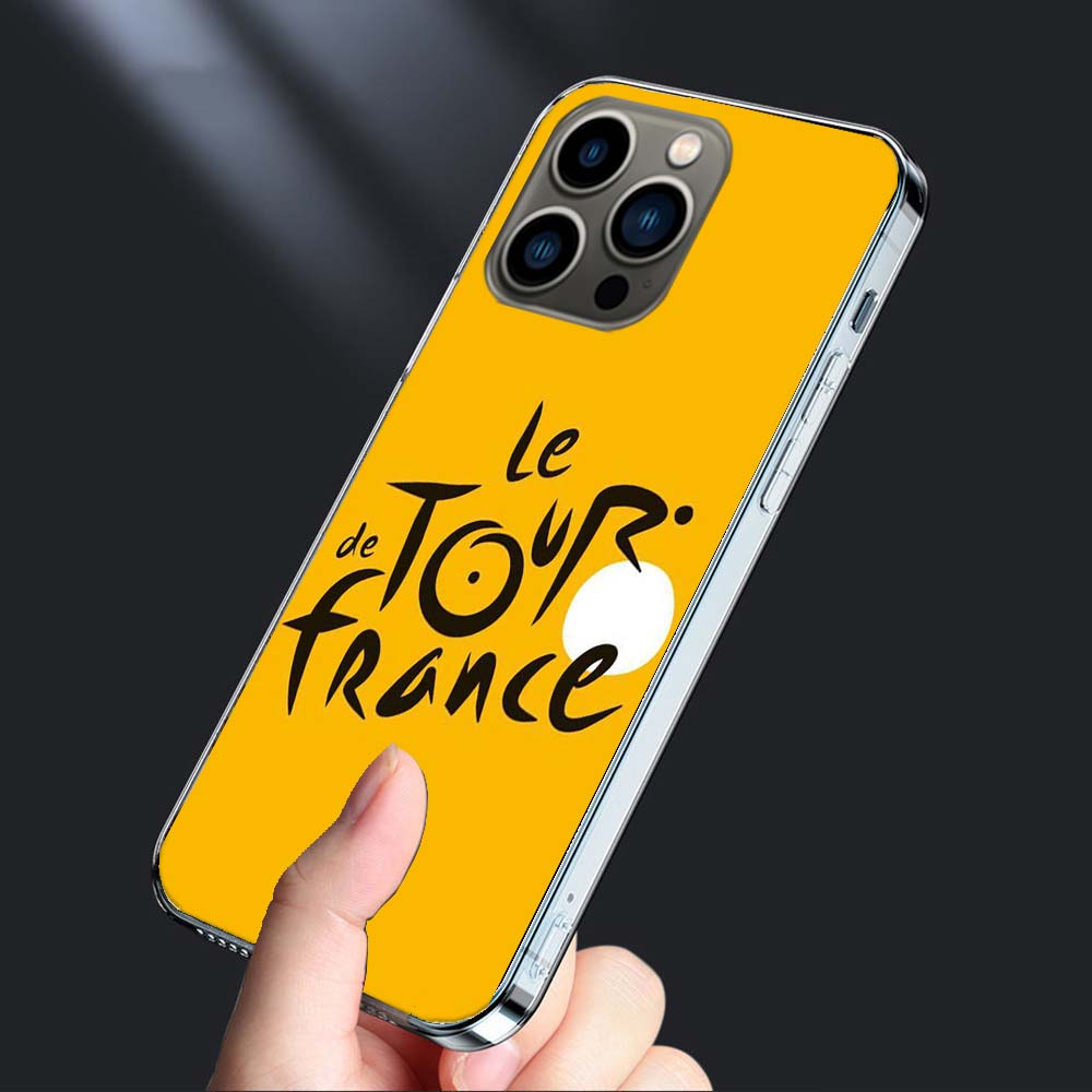 T-Tour De France Bicycle Phone Case For Iphone 16E 15 Pro 14 Plus 17E 16 17 Pro Max Air 11 12 13 Mini Shockproof Capa Cute Co