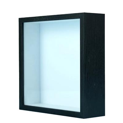 Ochrana a vystavenie svadobných spomienok s týmto 3D rámom s hĺbkou, priehľadnou sklenenou prednou stranou, viacero farebných možností