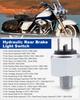 ANODZU Hydraulic Rear Brake Light Switch Fits Harley Davidson Sportster Dynasoftail FLHS Heritage Road