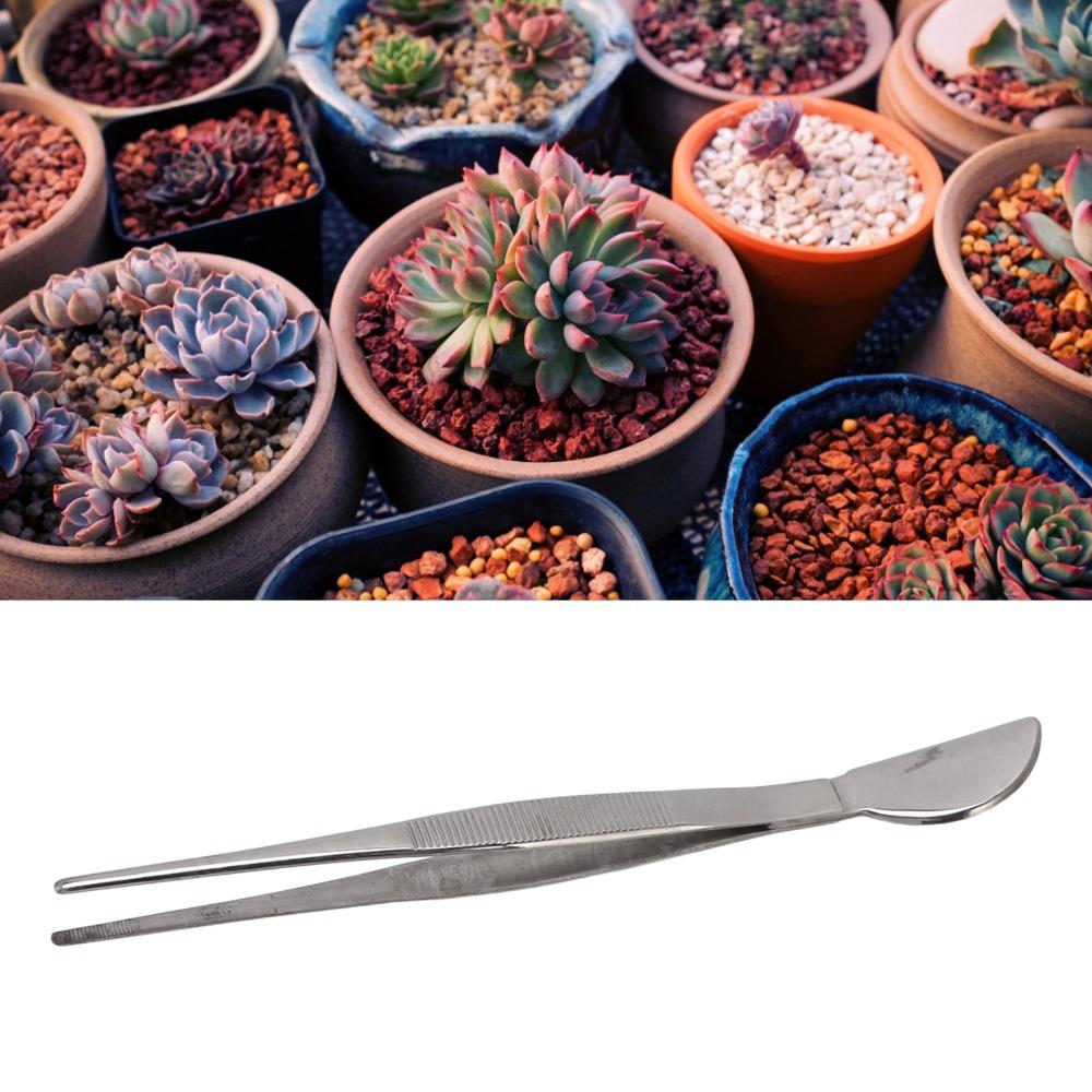 Set di Pinzette per Bonsai Design 2 in 1 Pinzette Lunghe per Piante Resistenti alla Ruggine Pinzette in Acciaio Inossidabile