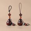Sandalwood Cartoon Pear Inseparable Couple Mobile Phone Chain, Solid Wood Carving Crafts, Cute Pear Bag Decoration Pendant