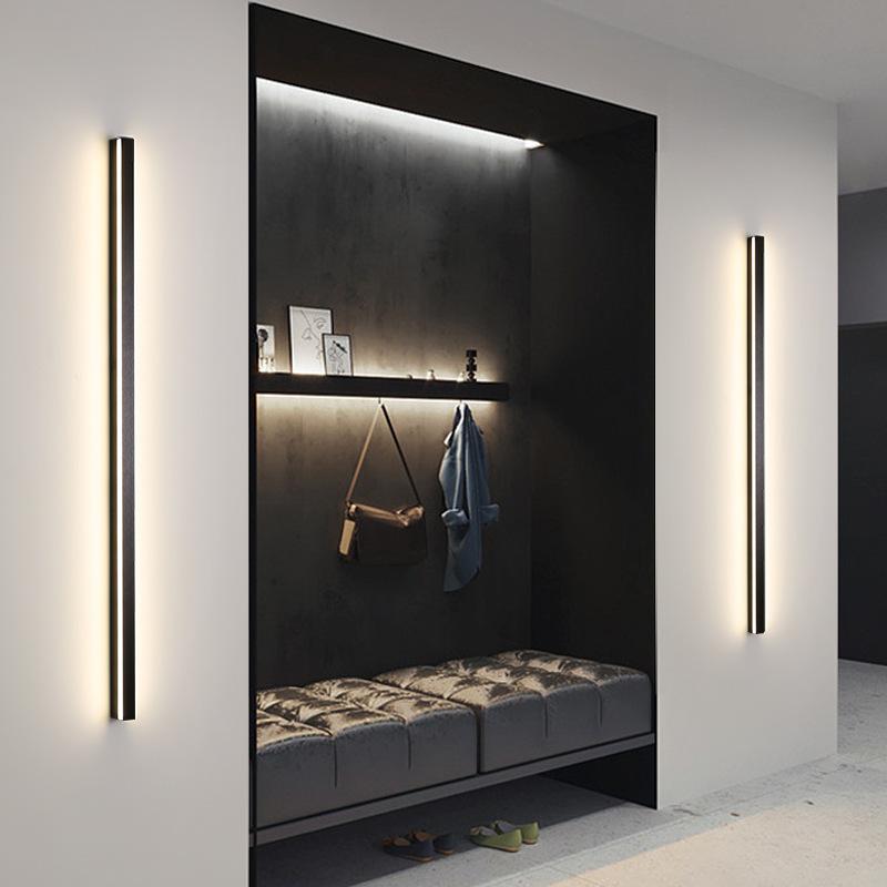 Superlange minimalistische LED-Wandleuchte AC85~265V 200CM Linien-Wandleuchte Für Innenbereich TV-Hintergrund Flur Wohnzimmer Villa Dekoration