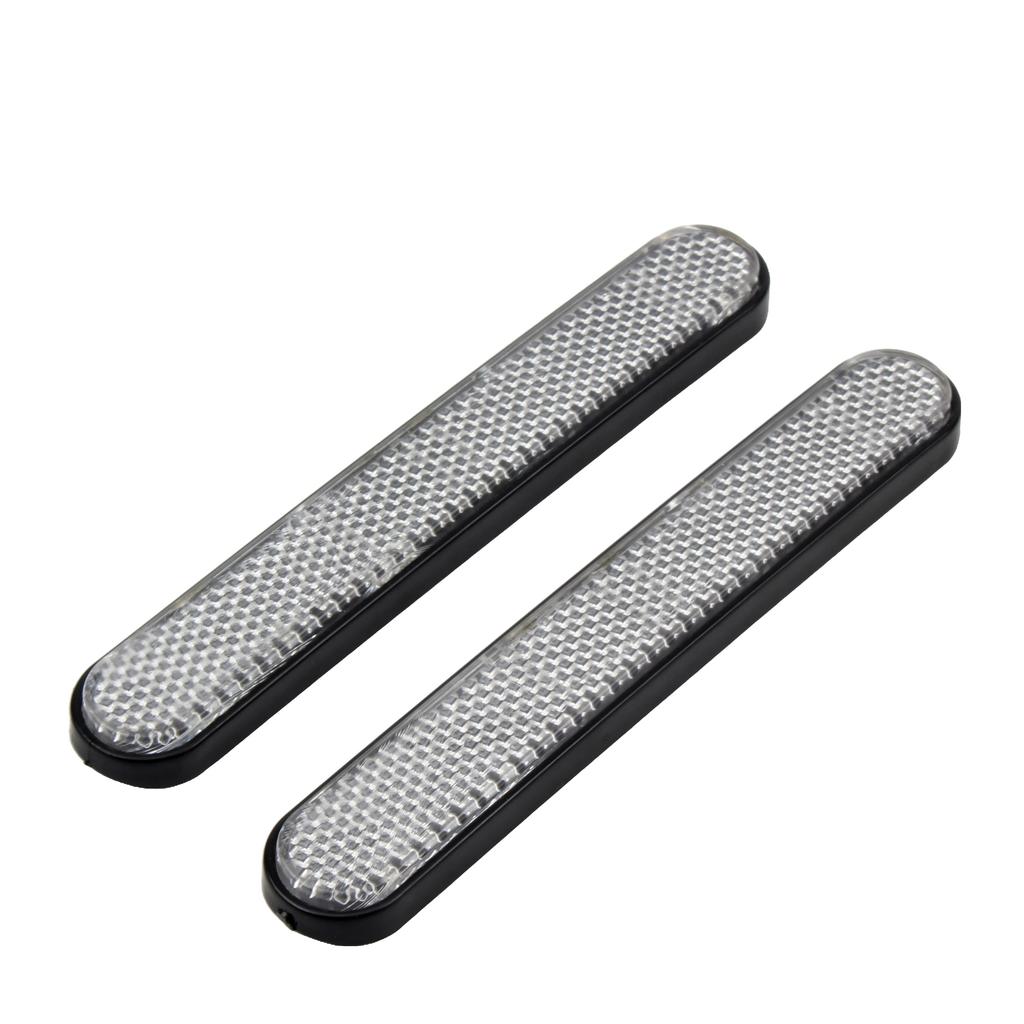 Motorcycle Front Fork Reflector Sticker Lower Legs Slider Saddlebag Latch Cover Safety Warning For Harley Sportster XL Universal