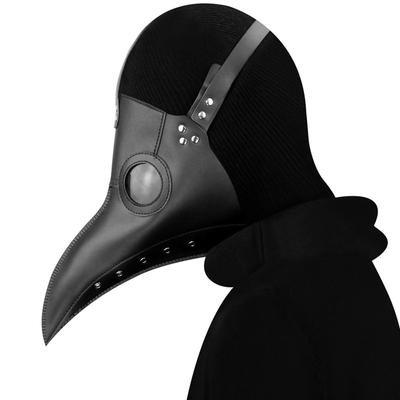 Halloween Steampunk Maske PU-Leder Pestdoktor für Kostümparty Männer Frauen