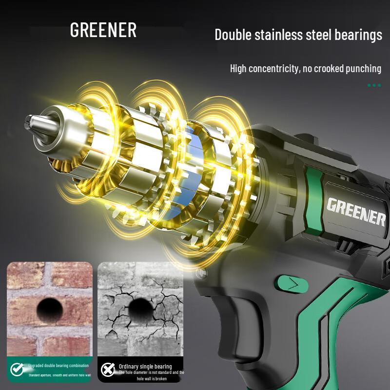 Green Forest 21V Brushless Cordless Impact Drill/Driver CN plug (adapter included)