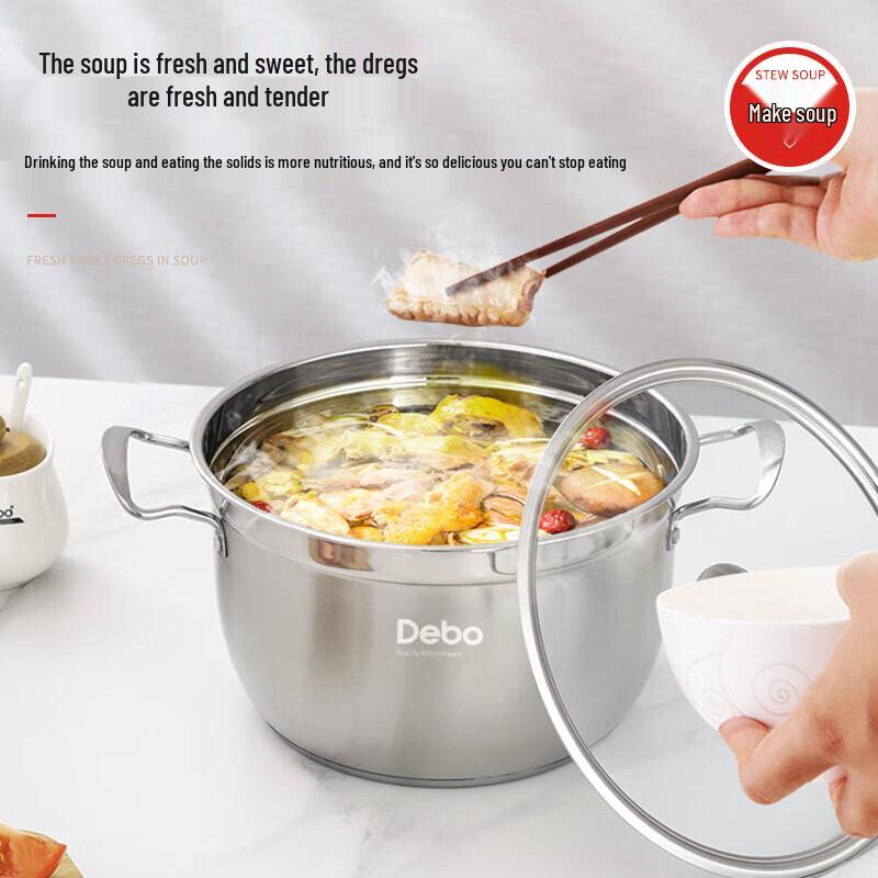 Debo 26cm Double-Layer Stainless Steel Steamer Pot