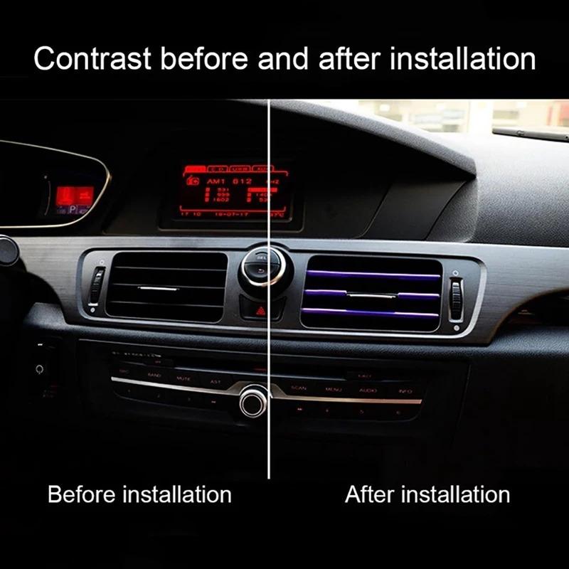 10/20Pcs Car Air Conditioner Outlet Decorative U Shape Moulding Trim Decor Strips Car Styling Car Door Edge Corner Protector