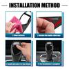 X AUTOHAUX Car ABS Gear Shift Knob Panel Cover Carbon Fiber Pattern Sticker for BMW F20 F30