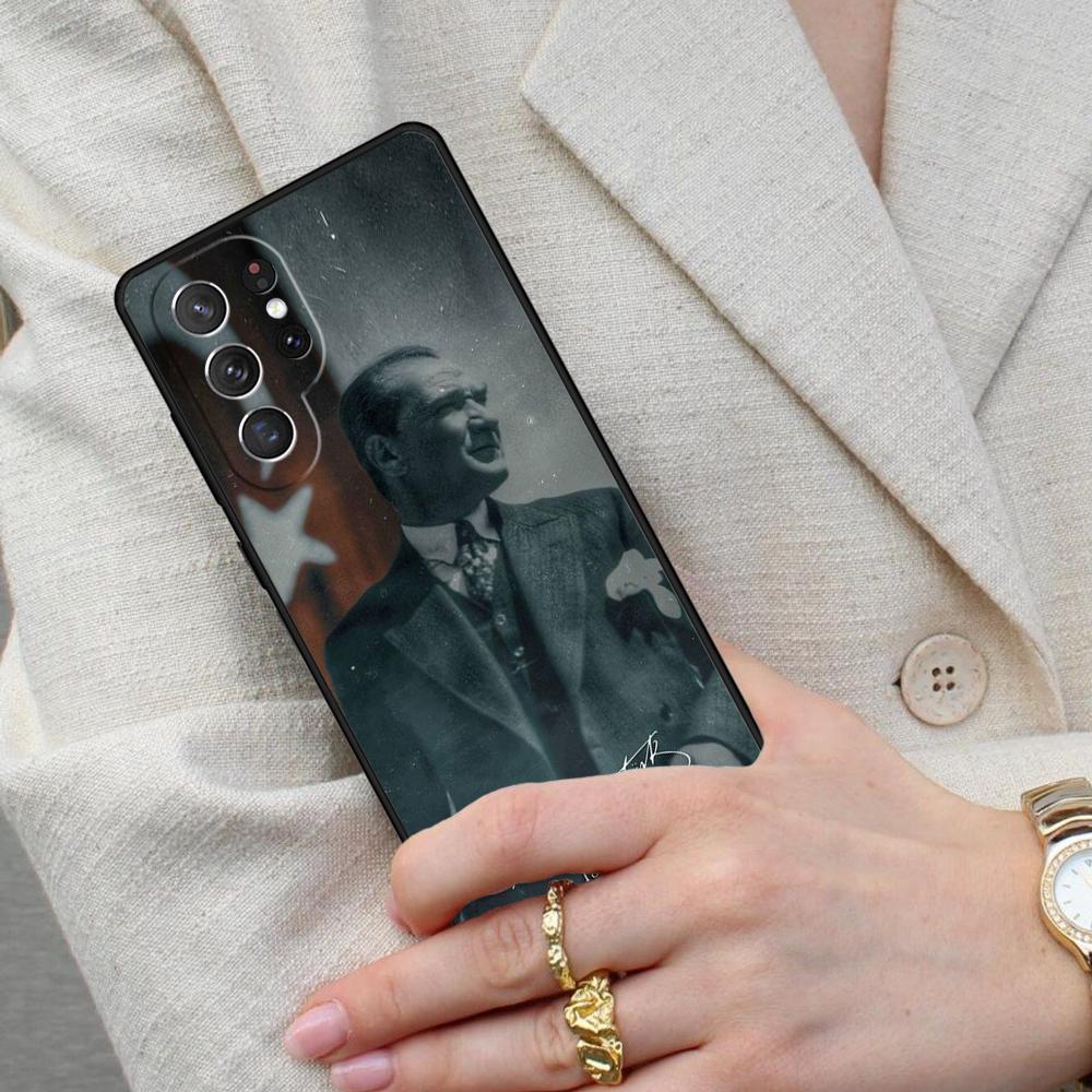 Turkey Mustafa Kemal Ataturk Cell Phone Case for Samsung Galaxy S26 Ultra S25 S24 S23 S22 S21 S20 Note10 Cover