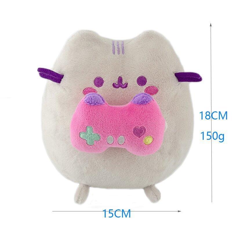 Süßeres Pusheen Katzen Plüschtier mit Spielgriff für Kinder und Sammler