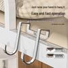 Stainless Steel Double S-Hook Over-the-Door Hanger for Kitchen and Bathroom