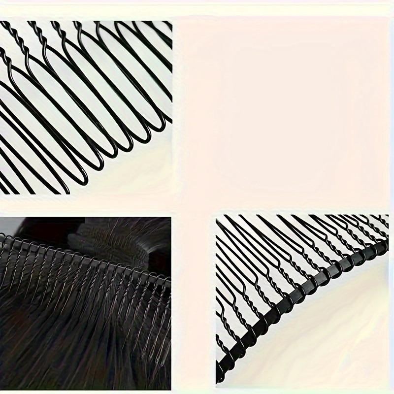 Minimalist Alloy Hairpin - Solid Color, Wavy Design, Ideal for Tidying Messy Hair, Non-Slip Rectangular Clip, Suitable for Teenagers and Adults