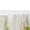 Merry Christmas Snowman Shower Curtain Set Hooks White Xmas Ball And New Year Winter Bathroom Decor Polyester Fabric Curtains