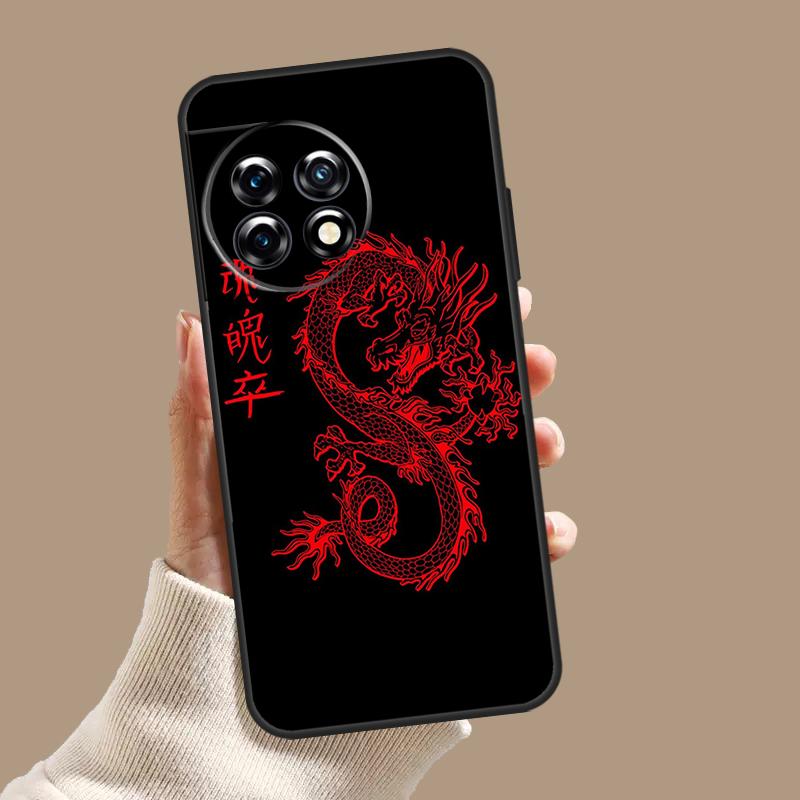 Ancient Japanese Dragon Case For OnePlus Nord 5 CE 3 4 Lite N20 N30 OnePlus 15 13 12 11 10T 13T 13R 8 9 10 Pro Cover