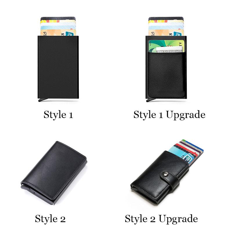 Luxury Brand Design Slim Smart Wallet for Men and Women Anti-theft Credit Card Holder Purse