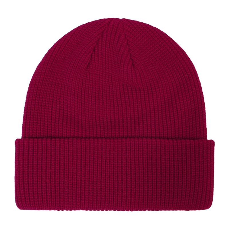 Women Autumn Winter Simple Solid Color Elastic Force Knitted All Match Chic Hat