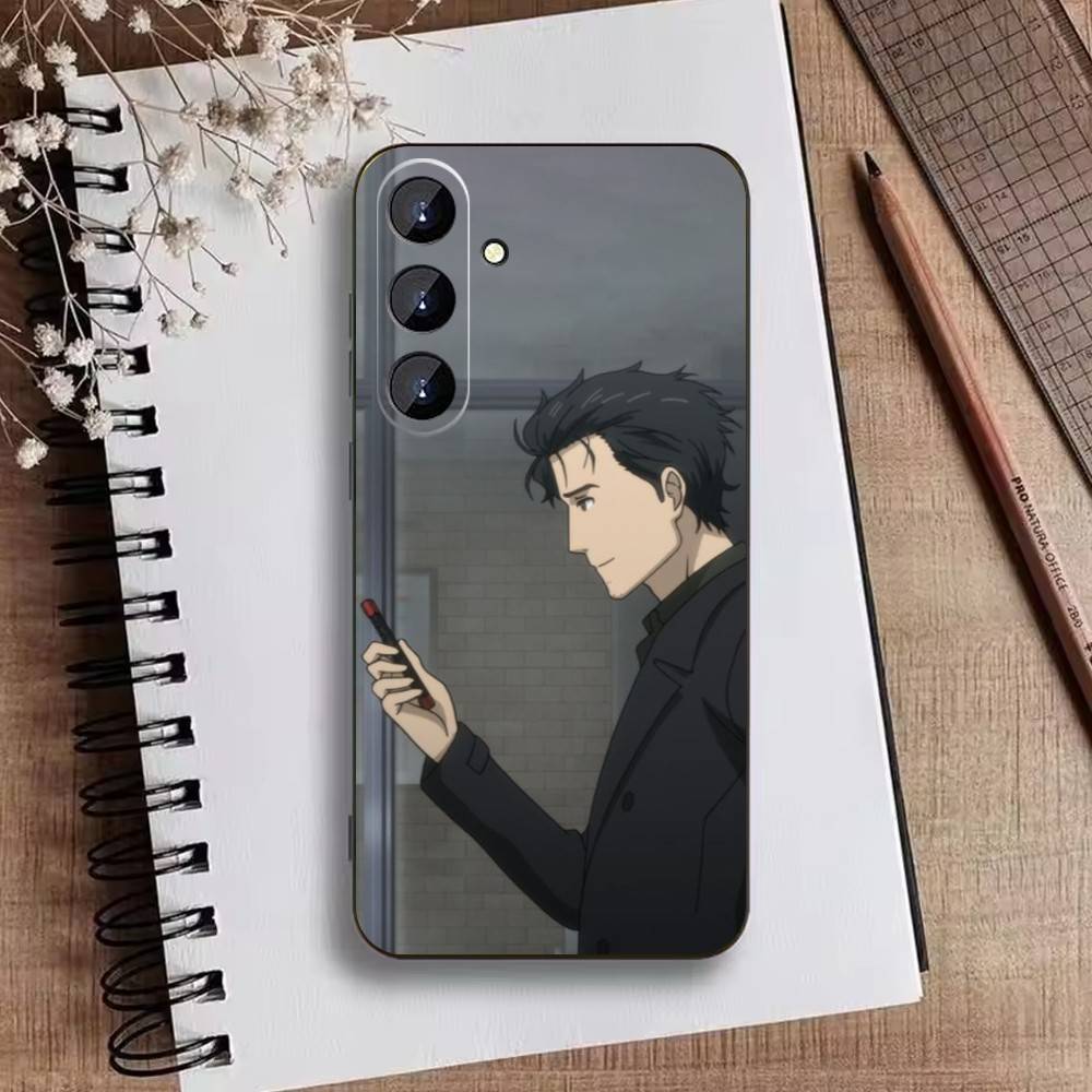 STEINS GATE F-Rintaro O-Okabe Phone Case For Samsung Galaxy A73,21,22,32,71,53,52,51,80,5G Soft Black Cover