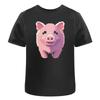 Pixel Art Pig Cotton T Shirt Ta044605