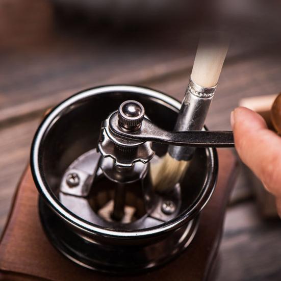 Maszynka do mielenia z drewnianą rączką Szczeciny do kawy Espresso Kuchnia Narzędzie do czyszczenia