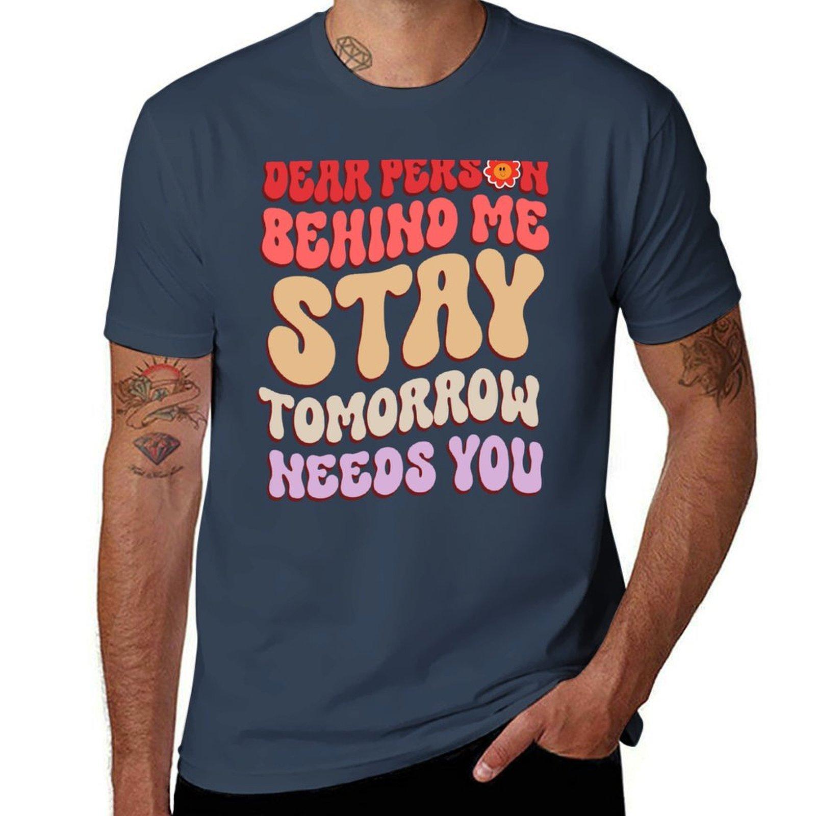Stay Tomorrow Needs You Unisextal Health Awareness Month 2023 TShirt Modern Style Print TShirt S